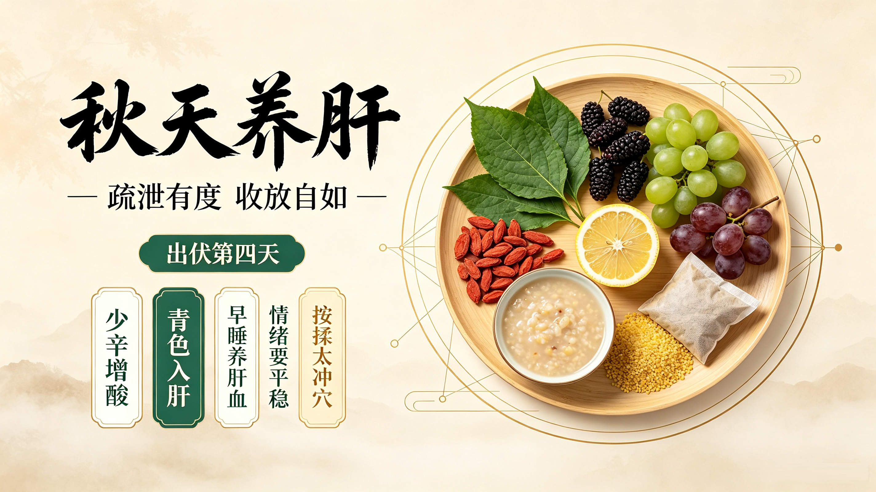 出伏第四天:秋天养肝,疏泄有度收放自如