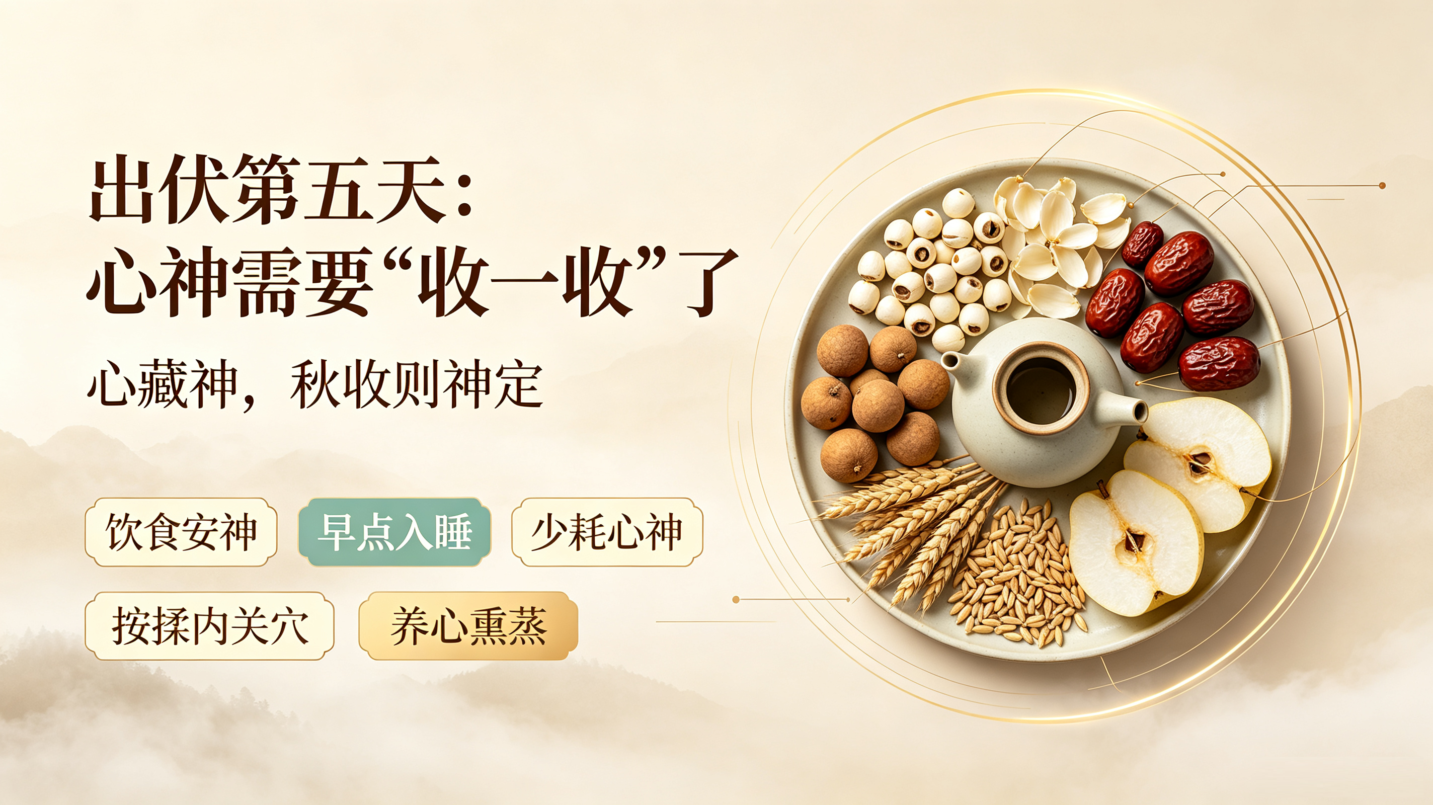 出伏第五天：心神需要“收一收”了
